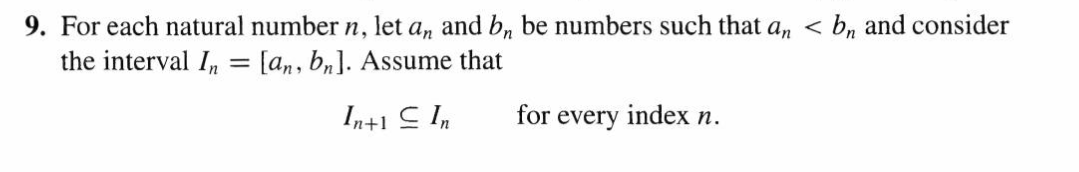 Solved 9. For Each Natural Number N, Let An And Bn Be | Chegg.com