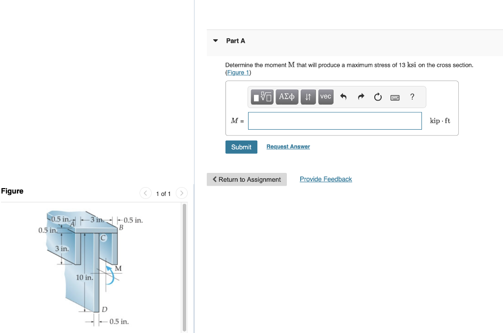 Solved Determine the moment M that will produce a maximum | Chegg.com