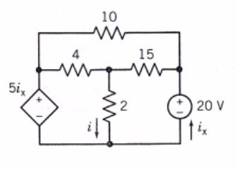 Solved Determine la corriente i del siguiente circuito | Chegg.com