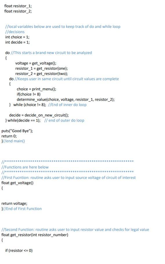 Solved /∗ * Summary * This program will ask the user to | Chegg.com