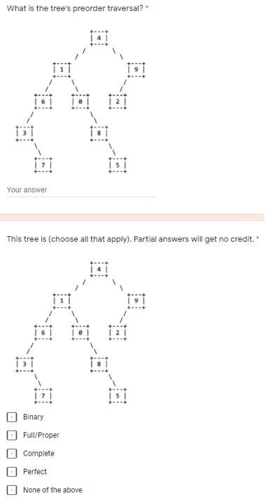 Solved Consider the following tree List your traversal with | Chegg.com