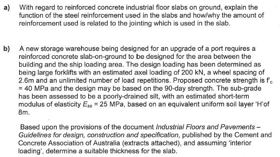 Solved A With Regard To Reinforced Concrete Industrial F