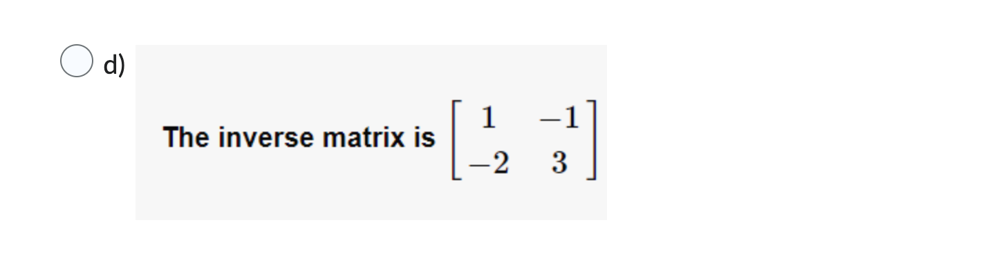 find the inverse of matrix 1 2 3 7