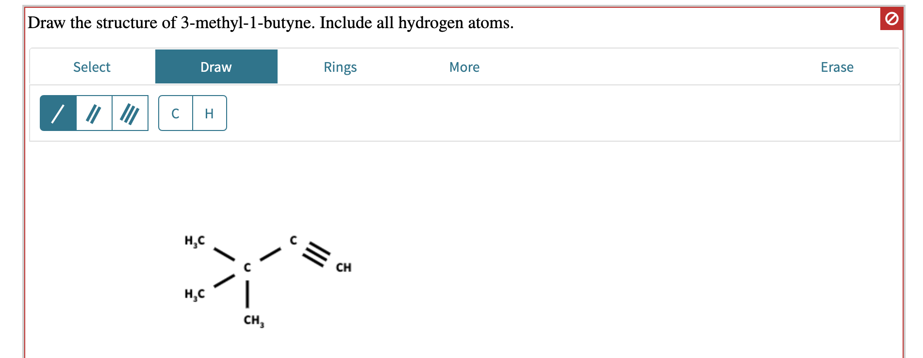 Solved Draw The Structure Of 3methyl1butyne. Include A
