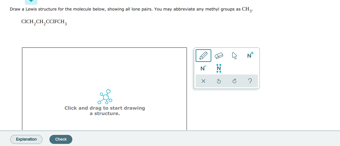 Solved Draw a Lewis structure for the molecule below, | Chegg.com