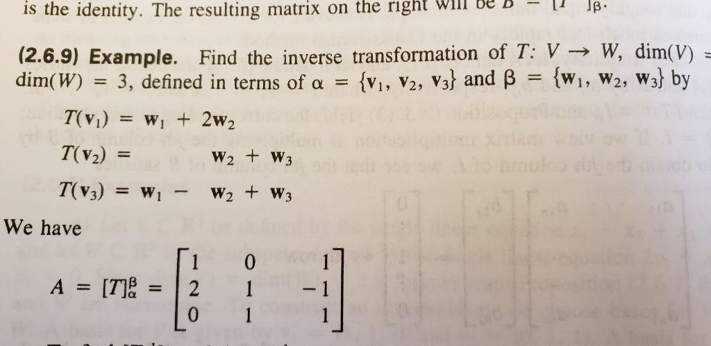 Solved In This Questions Why Is The Matrix A Not Written Chegg Com