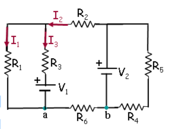 Solved A circuit is constructed with six resistors and two | Chegg.com