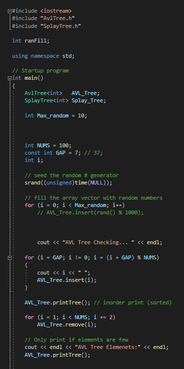 Solved Modify, implement, the startup c++ program to perform | Chegg.com