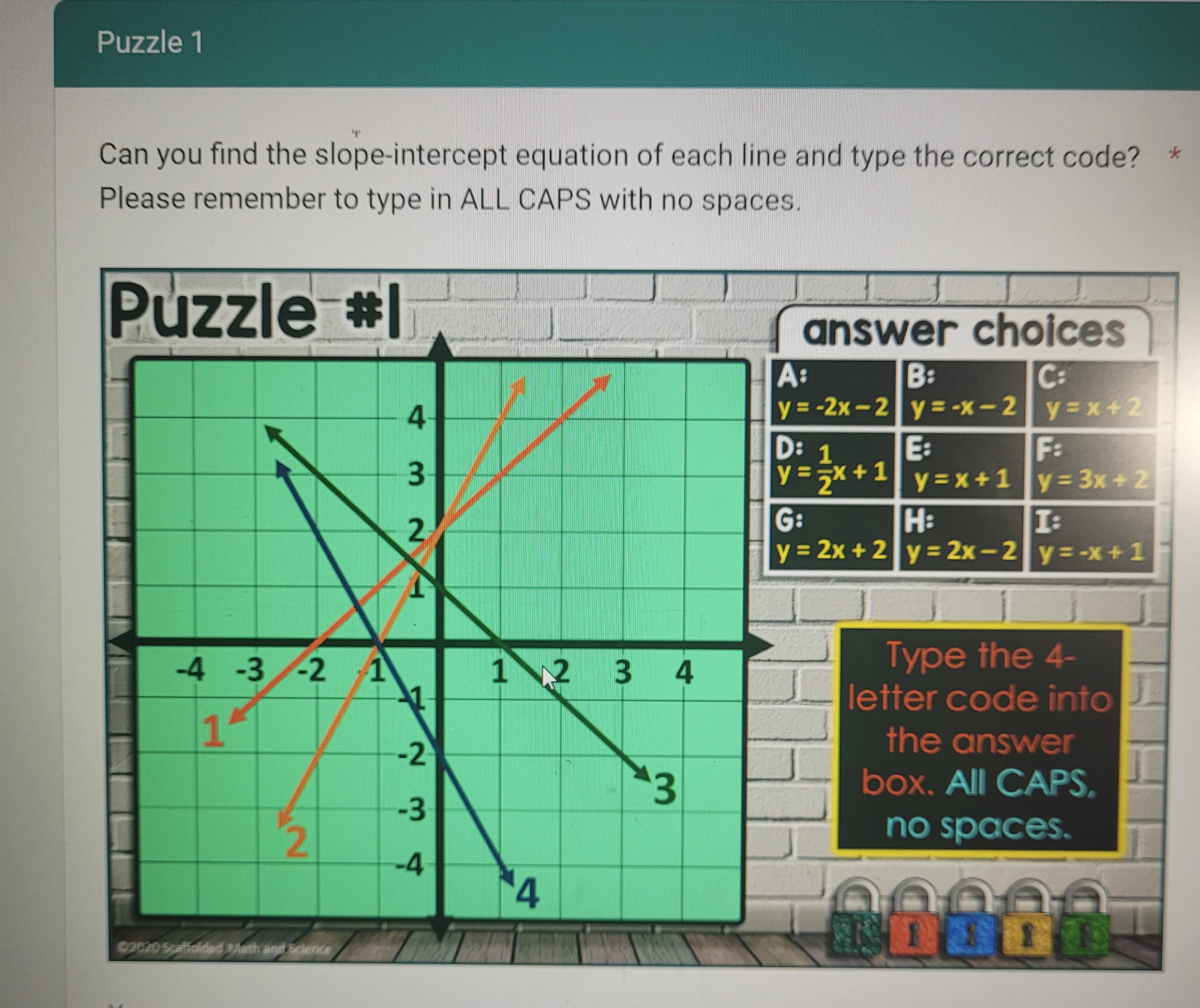 Solved Can you find the slope-intercept equation of each | Chegg.com