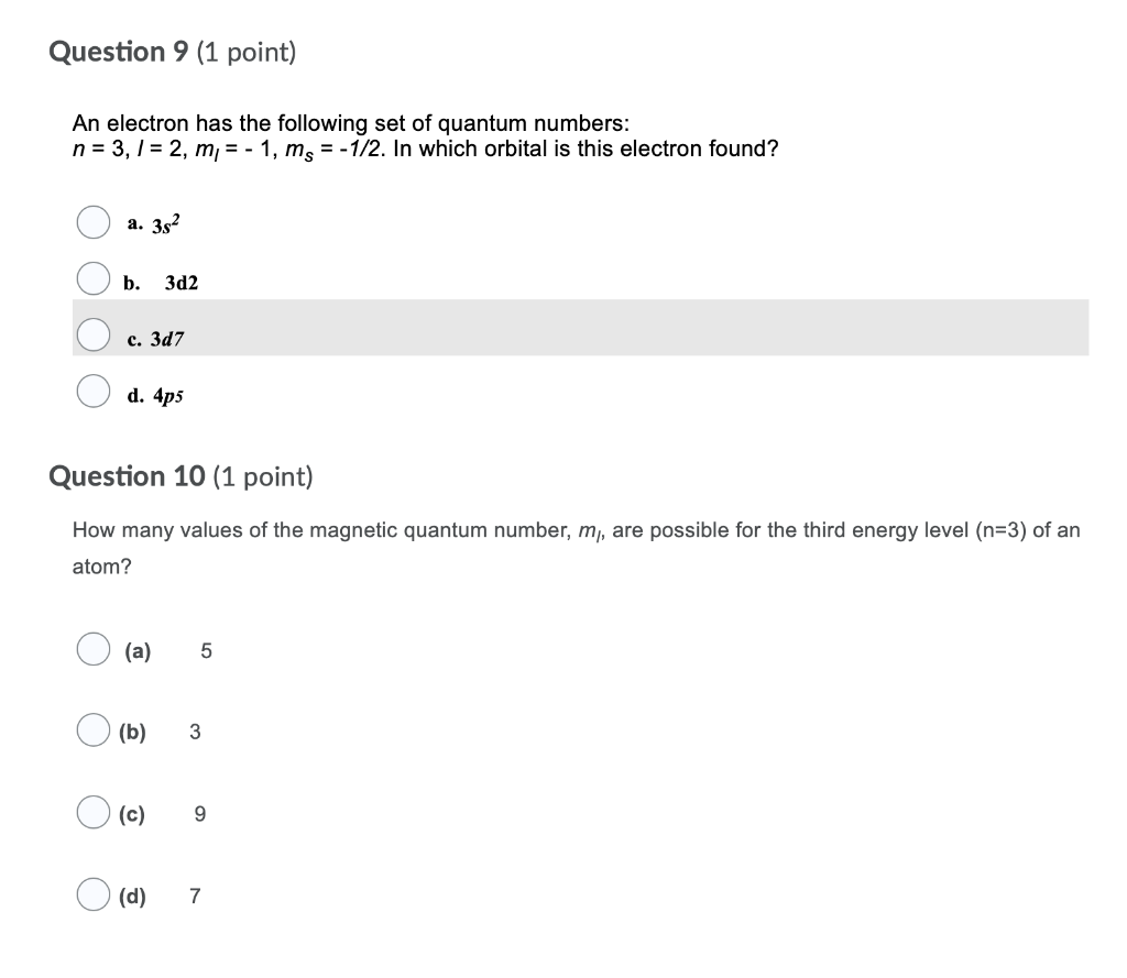solved-question-9-1-point-an-electron-has-the-following-chegg