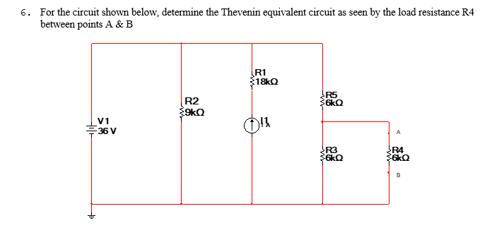 Solved For the circuit shown below, determine the Thevenin | Chegg.com