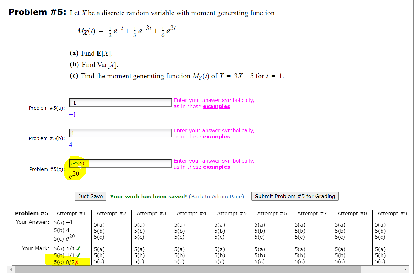 Solved Problem #5: Let X be a discrete random variable with | Chegg.com