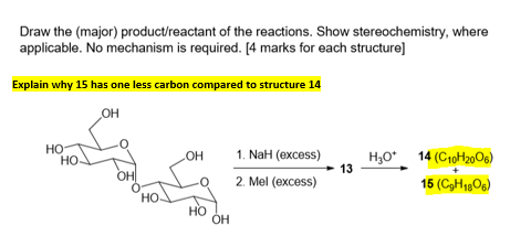 Solved Draw The Major) Product/reactant Of The Reactions. | Chegg.com