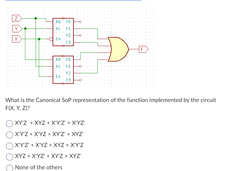 Solved A 2:4 decoder with an active high enable signal and a | Chegg.com