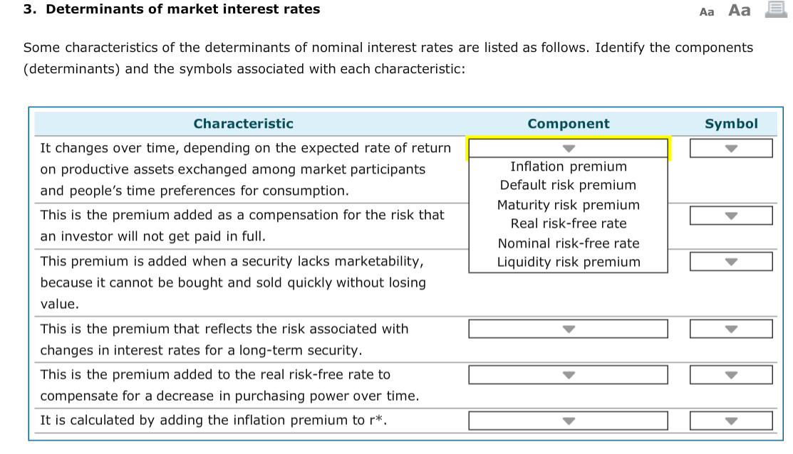 solved-3-determinants-of-market-interest-rates-aa-aa-some-chegg