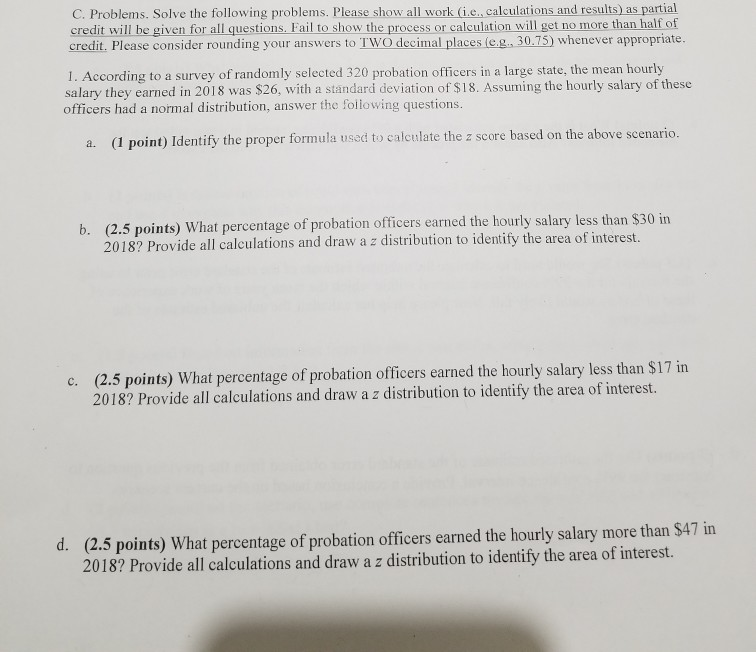 Solved C. Problems. Solve the following problems. Please | Chegg.com