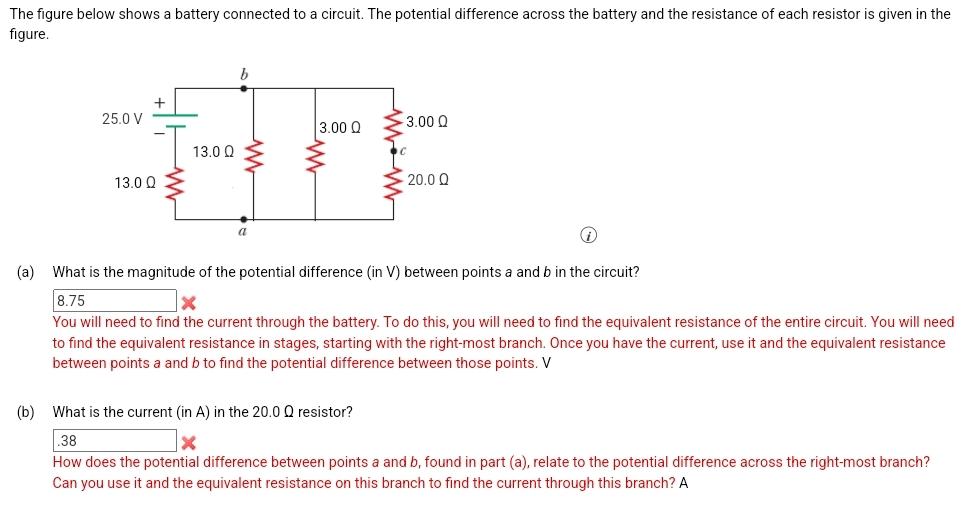 Solved The Figure Below Shows A Battery Connected To A | Chegg.com