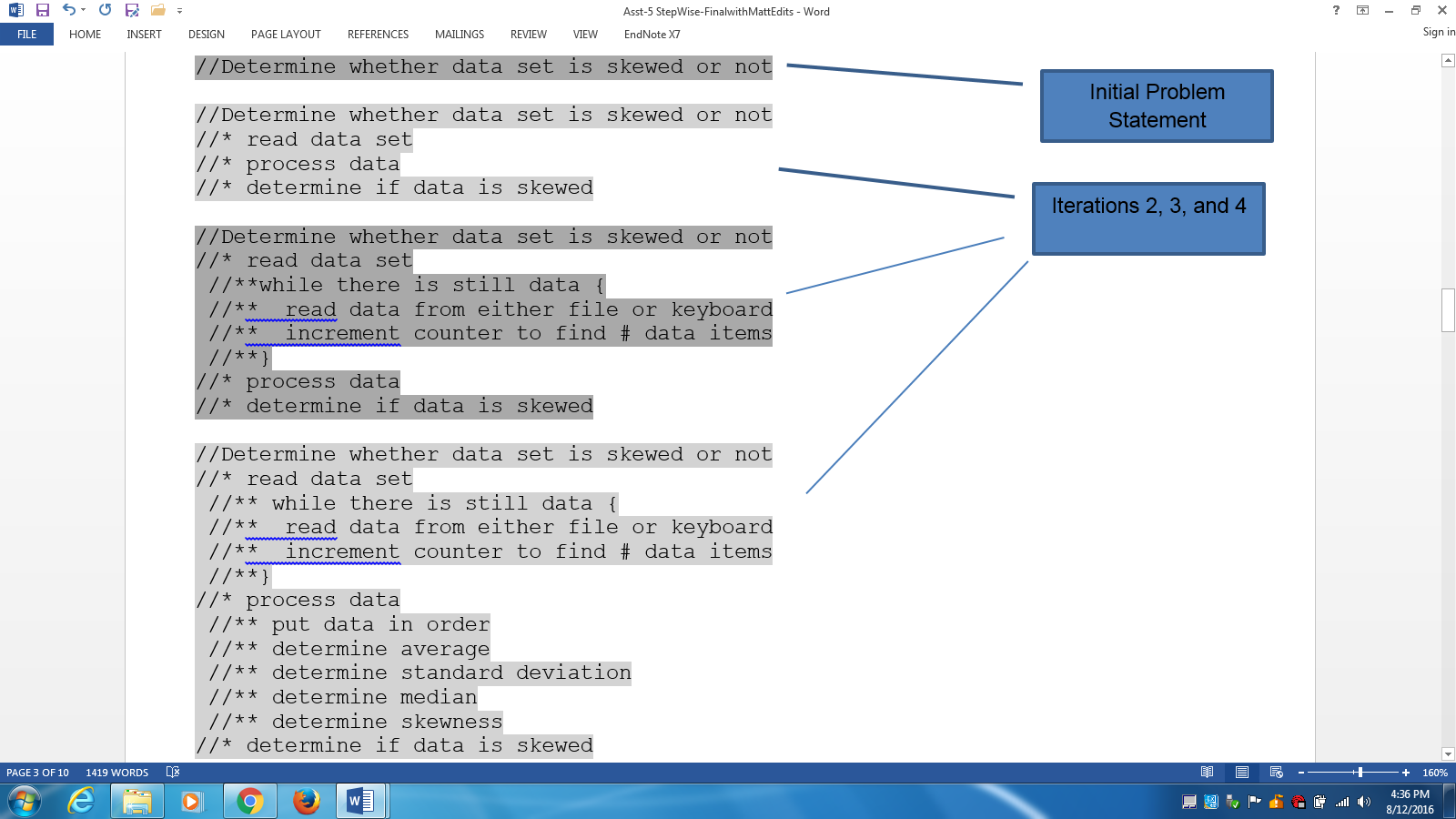Background: Stepwise refinement is a low level design | Chegg.com