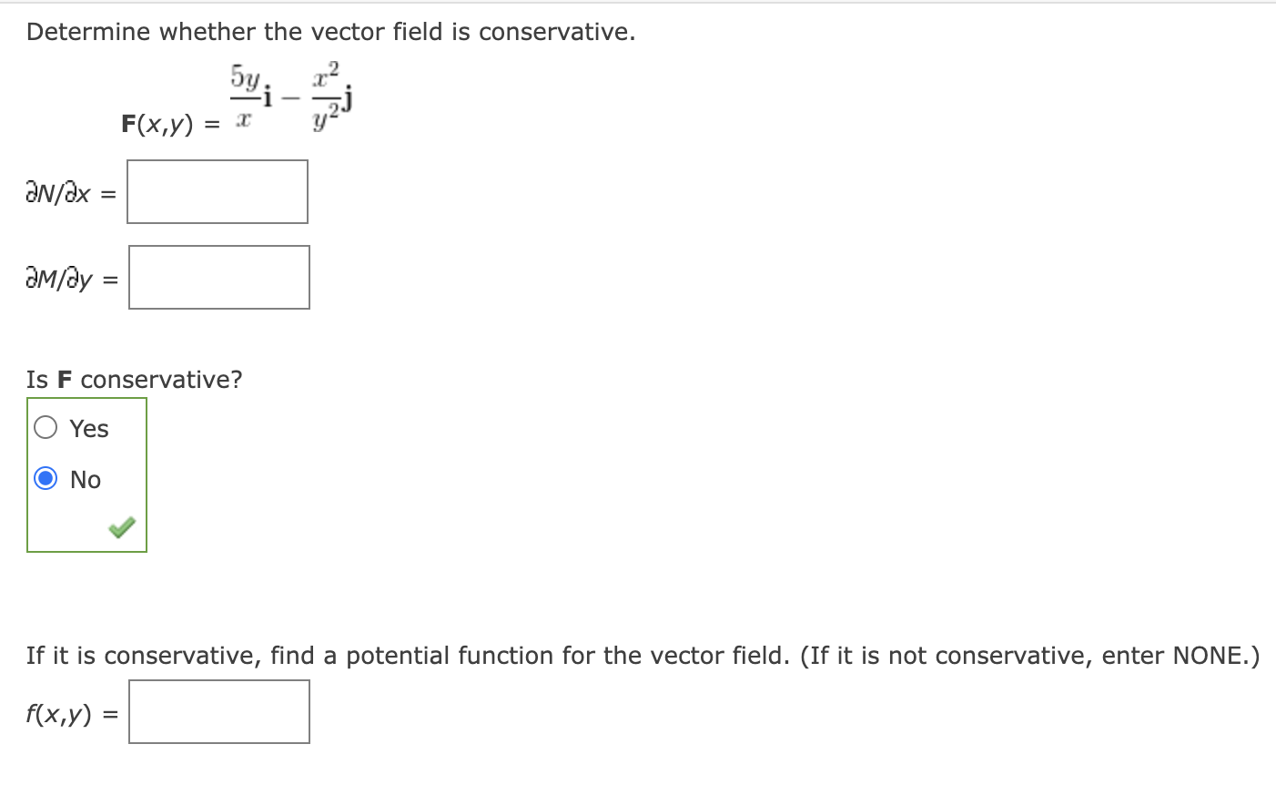 Solved Determine Whether The Vector Field Is Conservative. | Chegg.com