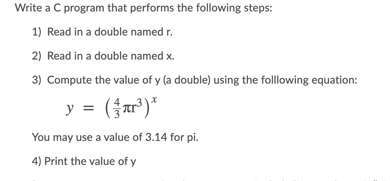 Solved Write a C program that performs the following steps: | Chegg.com