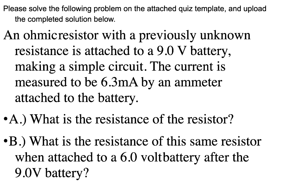 Solved Please solve the following problem on the attached | Chegg.com