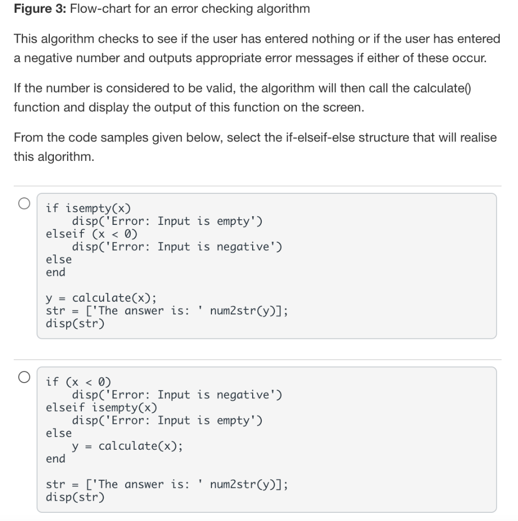 Solved The flow-chart in figure 3 shows an algorithm design | Chegg.com