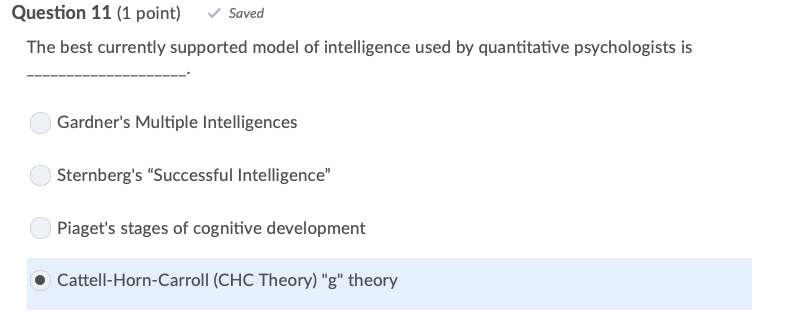 Solved Question 11 1 point Saved The best currently Chegg