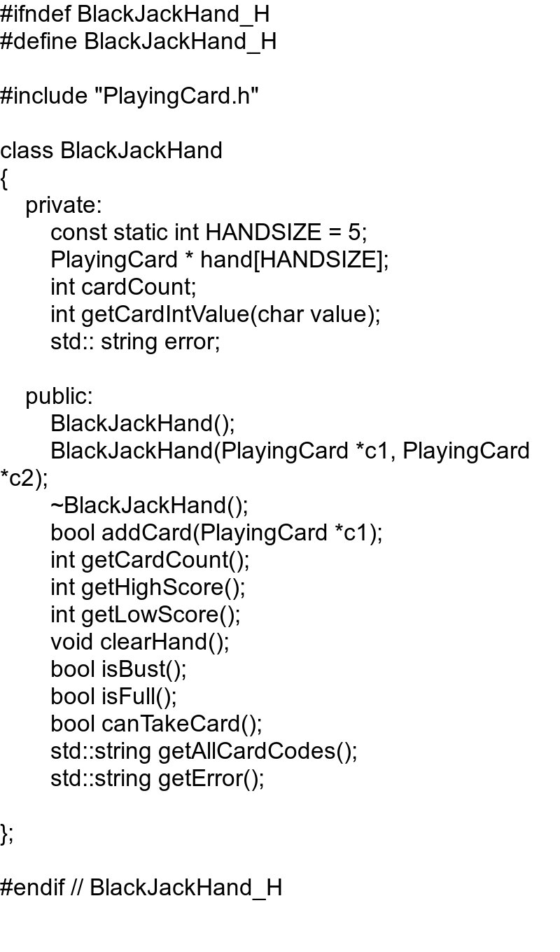 How do I complete this code?? Player and Dealer | Chegg.com