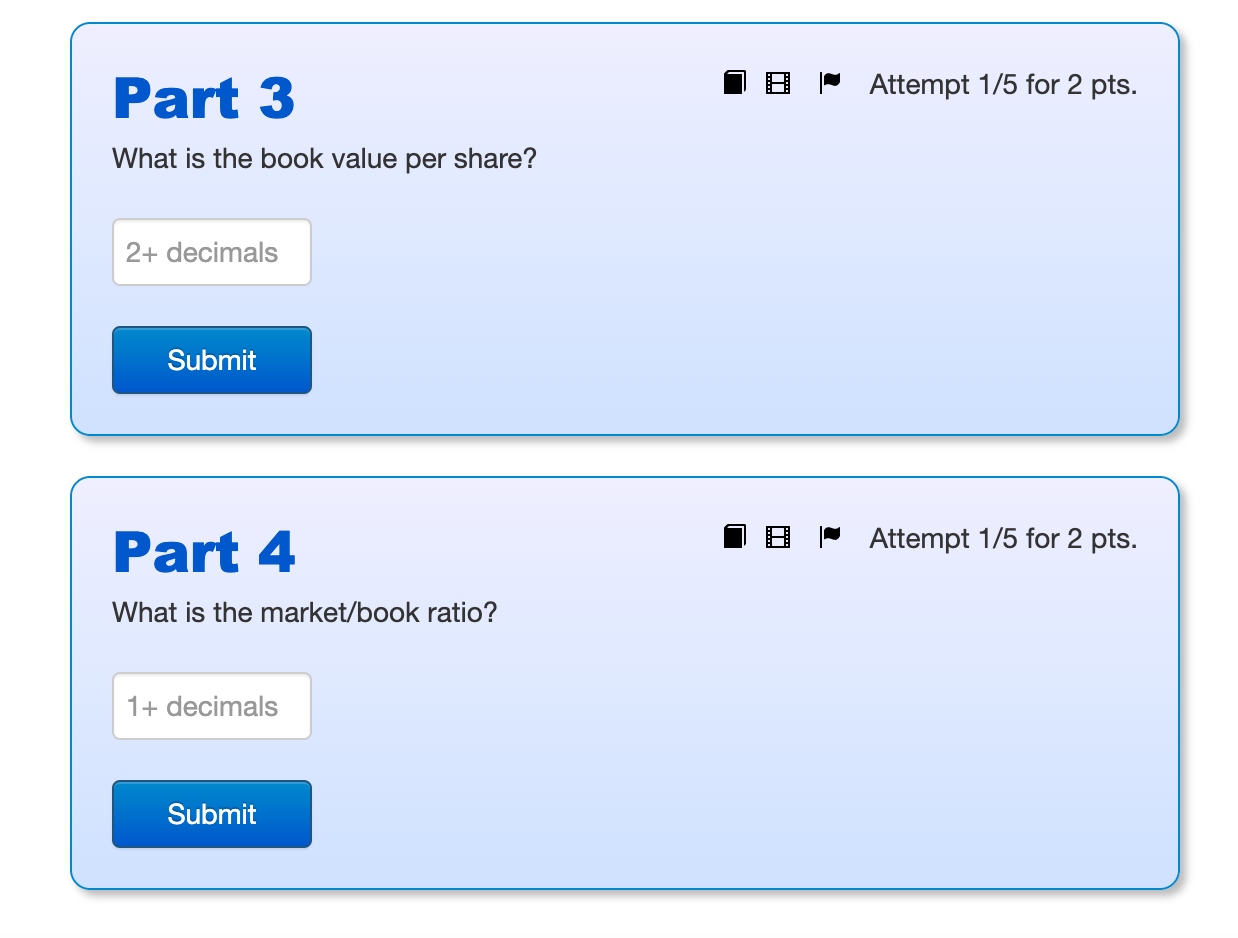 Solved Intro Use the following information to answer the | Chegg.com