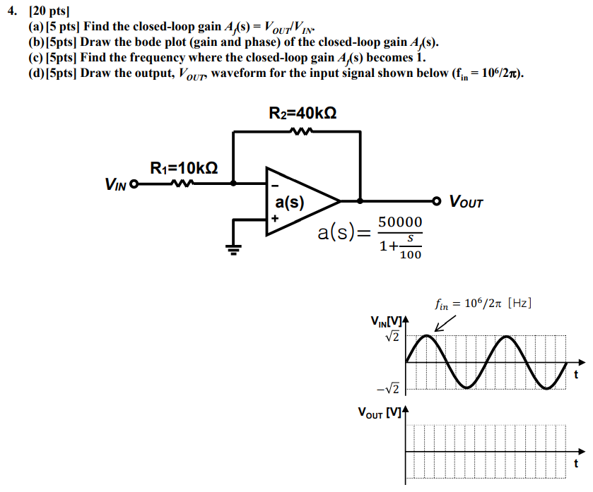 Solved Van Vap 40 V Um Vtn Vtp 1 V Un Cox 100x10 Chegg Com