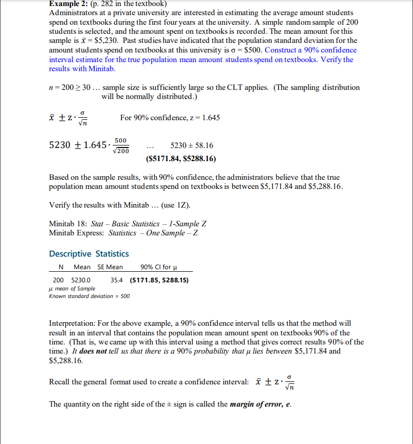 You Are To Replicate All 4 Examples In Minitab Wit Chegg Com