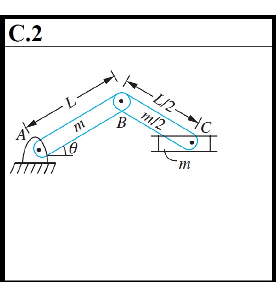 Solved Find the equivalent mass of the system given in the | Chegg.com