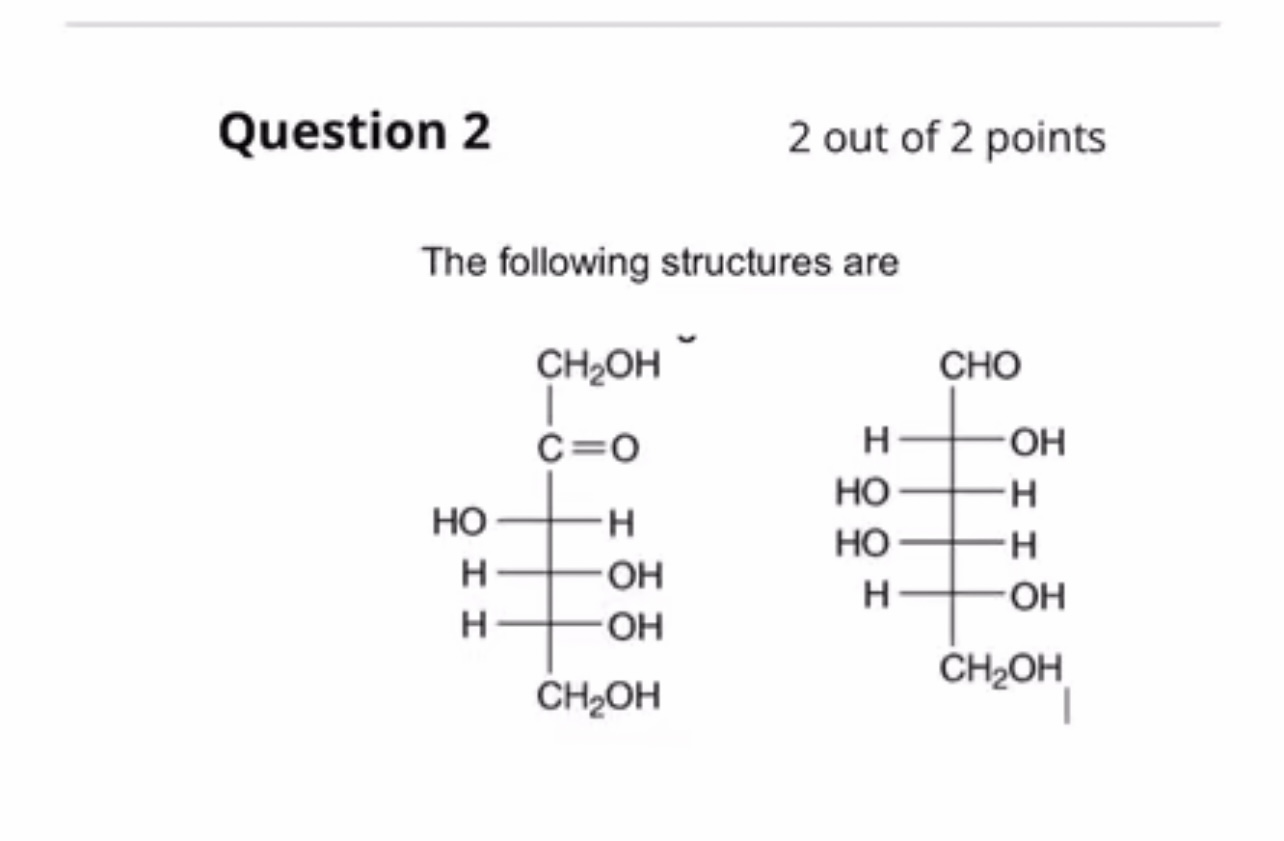 Solved The Following Structures Are | Chegg.com