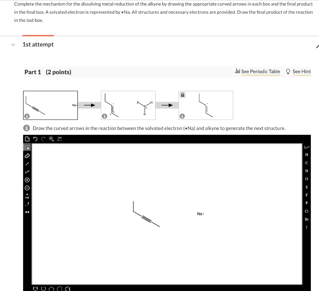 Solved Complete the mechanism for the dissolving metal | Chegg.com