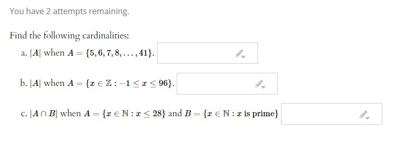 Solved You have 2 attempts remaining. Write down the first | Chegg.com