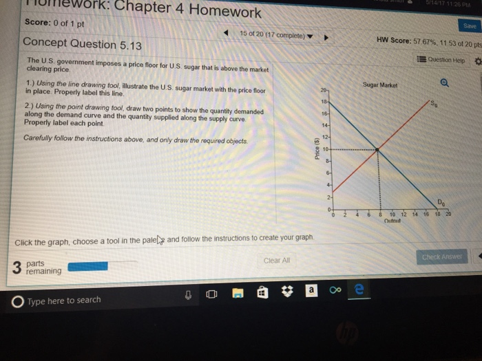 Solved The U.S. government imposes a price floor for U.S.