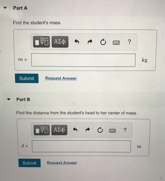 Solved IP To determine the location of her center of mass, a | Chegg.com
