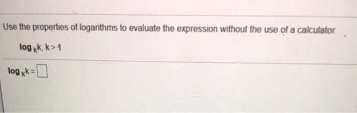 Solved Use The Properties Of Logarithms To Evaluate The 