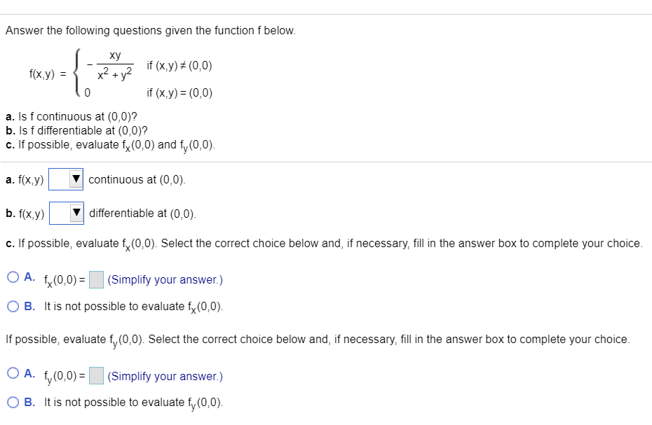 Solved Answer the following questions given the function f