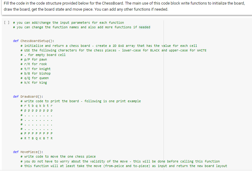 Solved Fill the code in the code structure provided below | Chegg.com