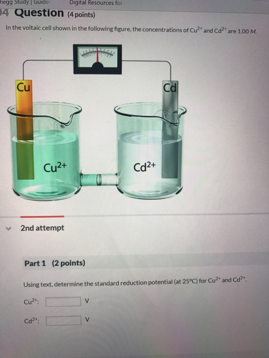 Solved: In The Voltaic Cell Shown In The Following Figure,... | Chegg.com