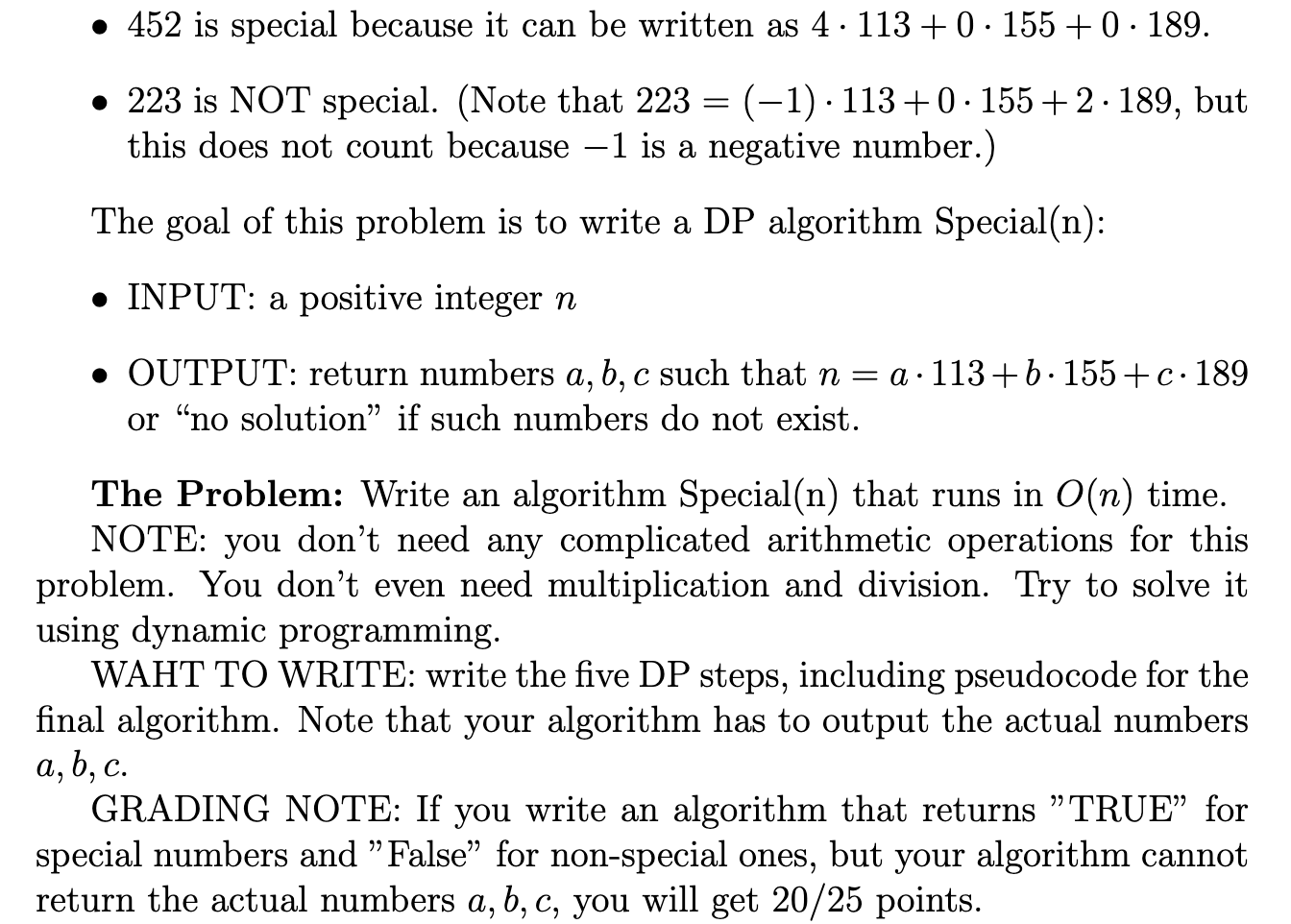 Solved For all the dynamic programming problems in this | Chegg.com