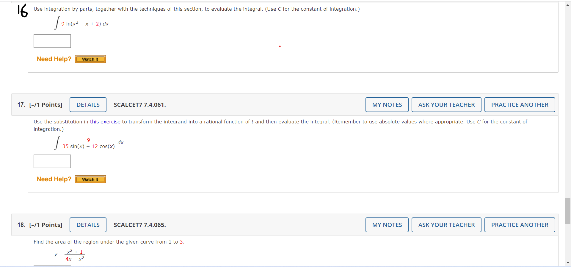 Solved 16 Use integration by parts, together with the | Chegg.com