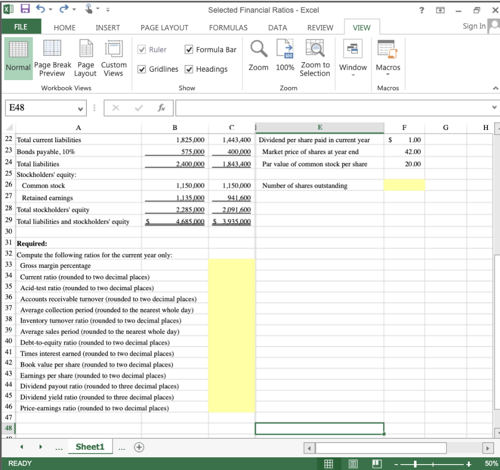 Solved 1. Compute and interpret financial ratios that | Chegg.com
