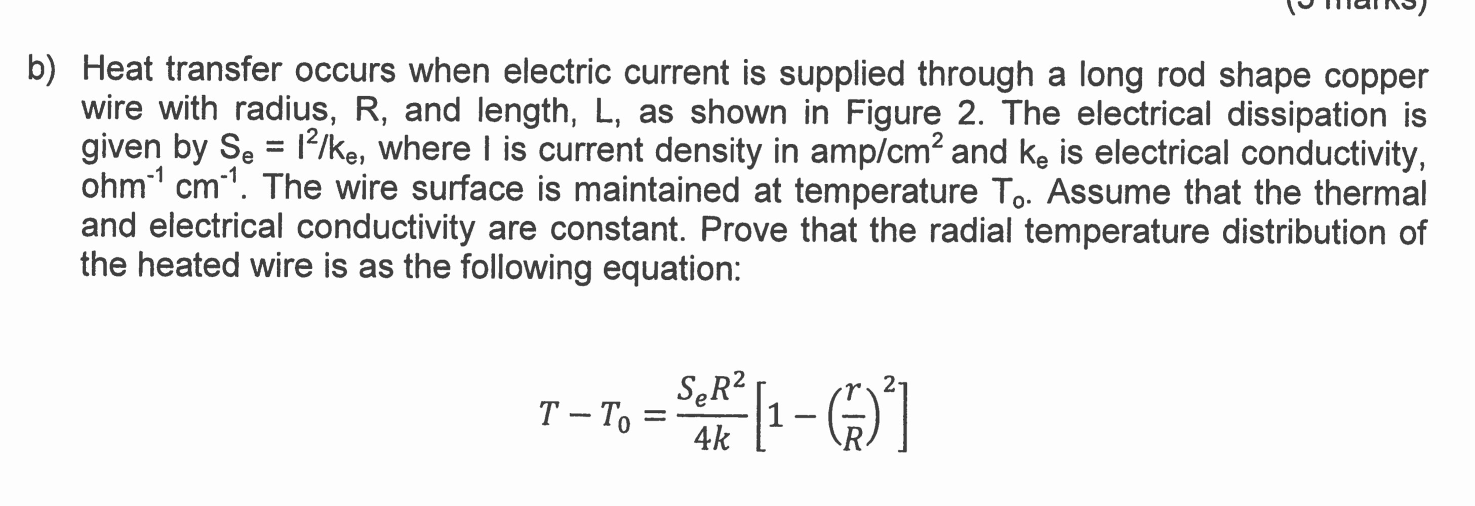 Solved Figure 2 Copper wire heated by electrical current (12