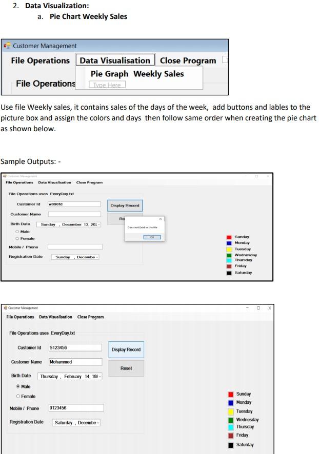 Solved just want code Use visual basic The program reads | Chegg.com
