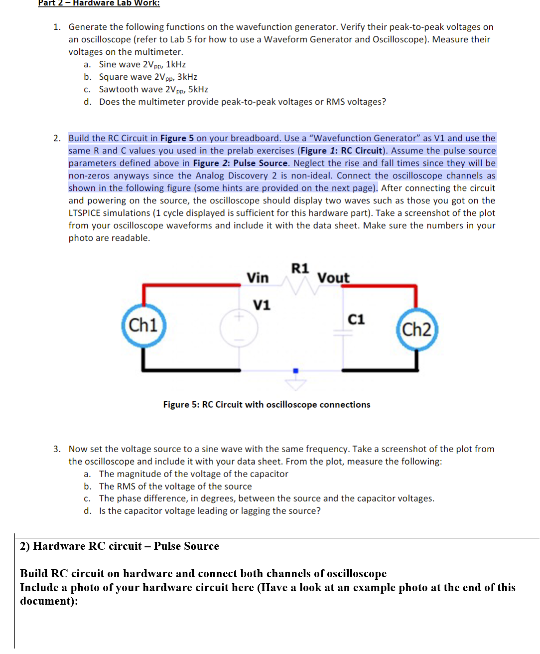 Solved I need help building this circutPart 2-Hardware Lab | Chegg.com