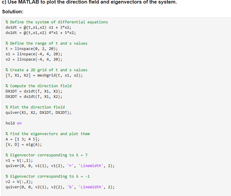 Solved Problem 1: Consider the system of differential | Chegg.com