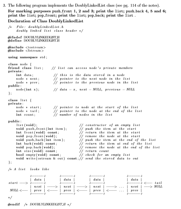 Solved 3 The Following Program Implements The 6878