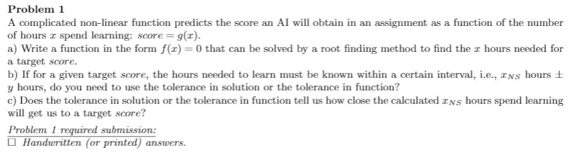 Solved Problem 1 A complicated non-linear function predicts | Chegg.com